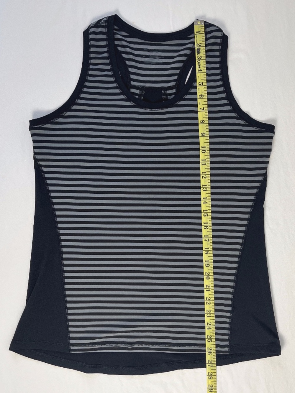 Tek Gear DryTek racerback tank top, black and grey, womens size L - Picture 5 of 9